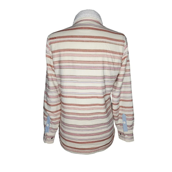 Orville Multicolir Sherpa Fleece Lined Shirt Jacket Shacket Size Small - Picture 7 of 16